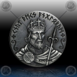 3x 2oz NIUE $2 Dollars 2015 "VIKINGS - Odin, King Cnut, Ragnar" Antique finish
